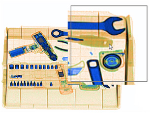 安（ān）檢機（jī）如何放大圖像-全局放大和局部放大